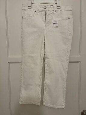 NYDJ White Straight-Leg Jeans